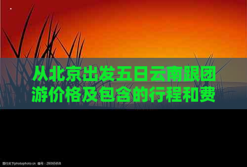 从北京出发五日云南跟团游价格及包含的行程和费用全解析，如何预订更划算？