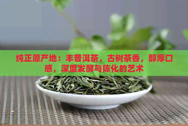 纯正原产地：丰普洱茶，古树茶香，醇厚口感，深度发酵与陈化的艺术