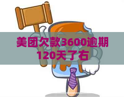 美团欠款3600逾期120天了右