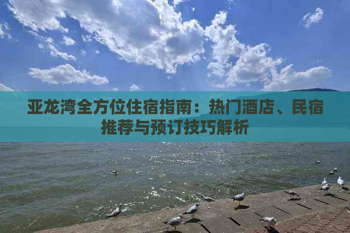 亚龙湾全方位住宿指南：热门酒店、民宿推荐与预订技巧解析