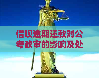 借呗逾期还款对公考政审的影响及处理方法