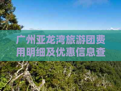 广州亚龙湾旅游团费用明细及优惠信息查询指南