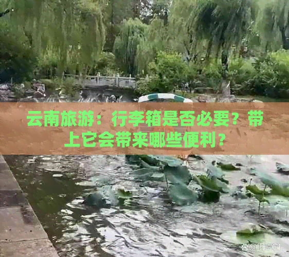 云南旅游：行李箱是否必要？带上它会带来哪些便利？