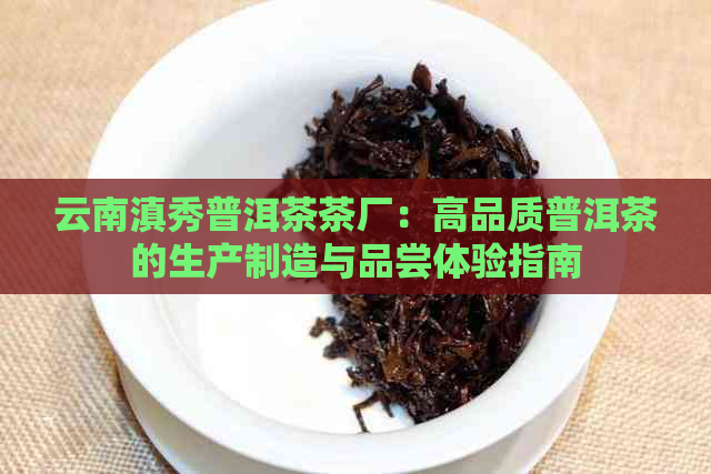 云南滇秀普洱茶茶厂：高品质普洱茶的生产制造与品尝体验指南