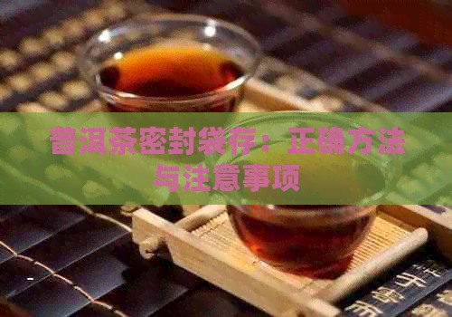 普洱茶密封袋存：正确方法与注意事项