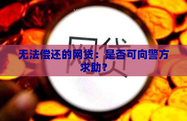 无法偿还的网贷：是否可向警方求助？