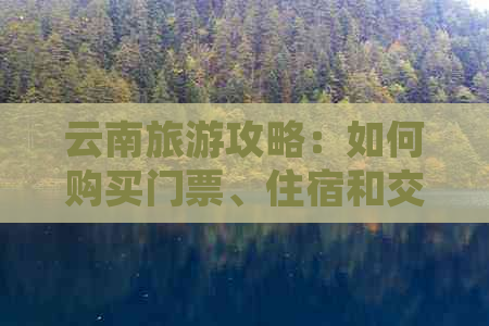 云南旅游攻略：如何购买门票、住宿和交通，为你的旅行省时省力！