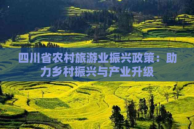 四川省农村旅游业振兴政策：助力乡村振兴与产业升级