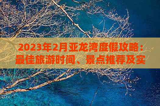 2023年2月亚龙湾度假攻略：更佳旅游时间、景点推荐及实用攻略指南