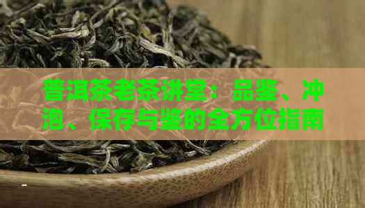 普洱茶老茶讲堂：品鉴、冲泡、保存与鉴的全方位指南