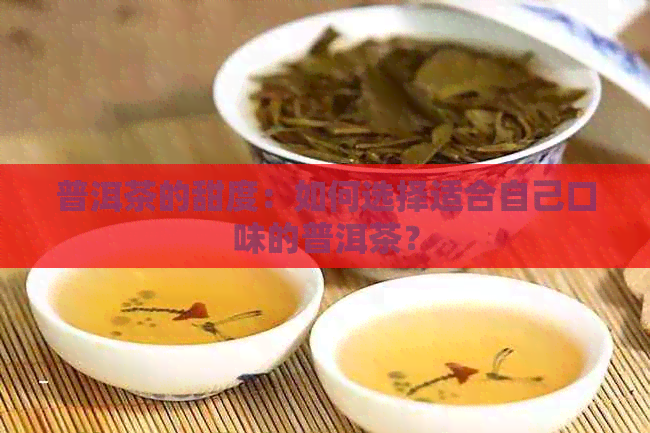 普洱茶的甜度：如何选择适合自己口味的普洱茶？