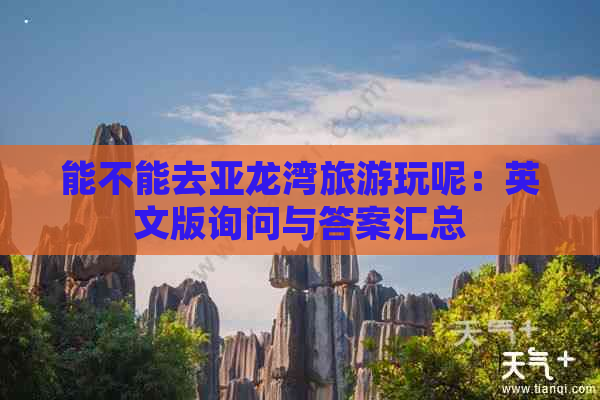 能不能去亚龙湾旅游玩呢：英文版询问与答案汇总