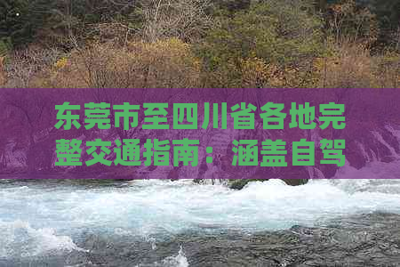 东莞市至四川省各地完整交通指南：涵盖自驾、火车、飞机等多种出行方式