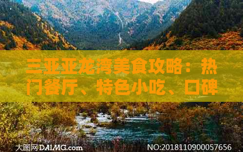 三亚亚龙湾美食攻略：热门餐厅、特色小吃、口碑美食一网打尽