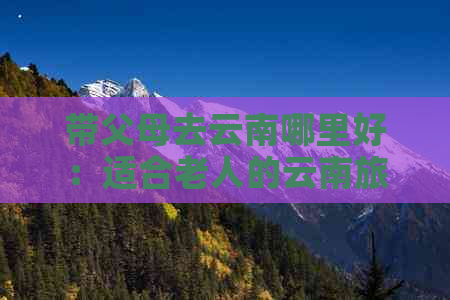 带父母去云南哪里好：适合老人的云南旅游景点推荐