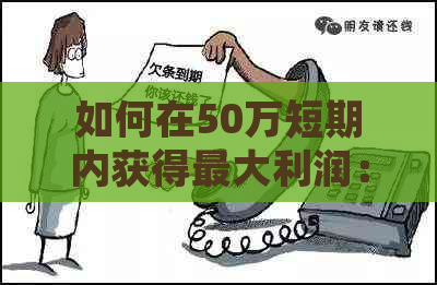 如何在50万短期内获得更大利润：投资、理财还是其他策略？