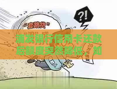 浦发银行信用卡还款后额度突然降低，如何应对？