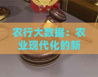 农行大数据：农业现代化的新引擎与新视角