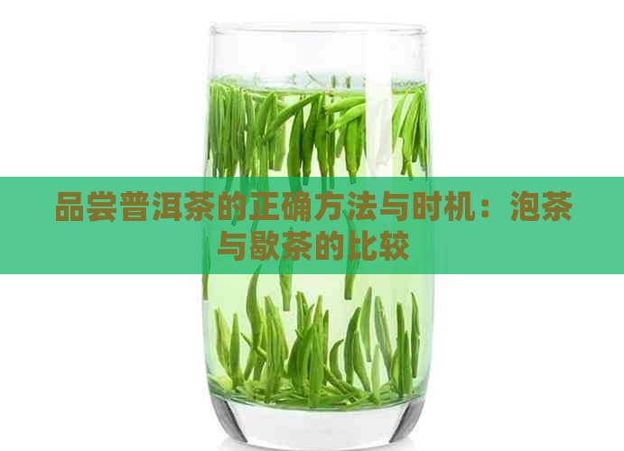 品尝普洱茶的正确方法与时机：泡茶与歇茶的比较