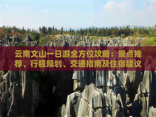 云南文山一日游全方位攻略：景点推荐、行程规划、交通指南及住宿建议