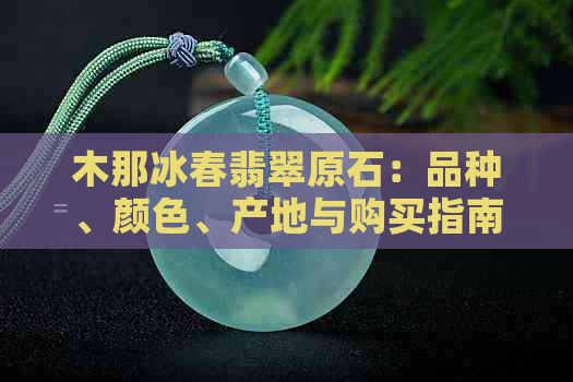 木那冰春翡翠原石：品种、颜色、产地与购买指南，一次解答您的所有疑问