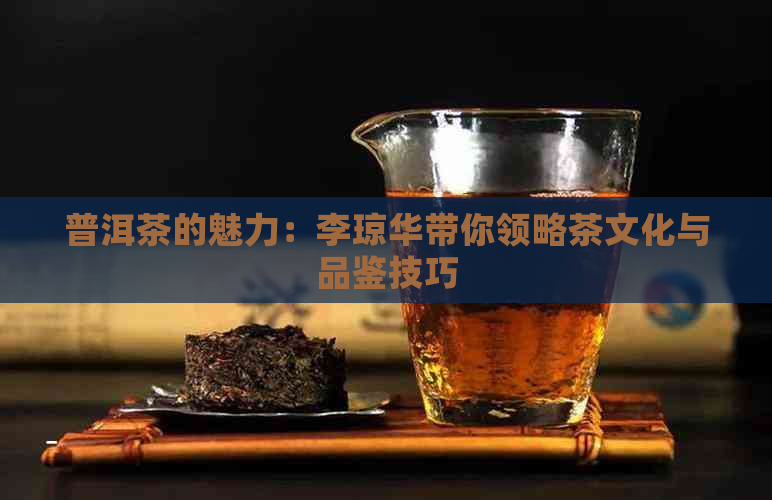 普洱茶的魅力：李琼华带你领略茶文化与品鉴技巧