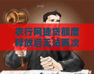 农行网捷贷额度释放后无法再次贷款的原因及解决方法