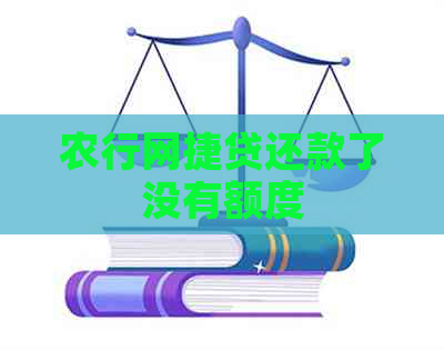 农行网捷贷还款了没有额度