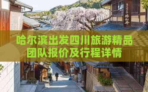 哈尔滨出发四川旅游精品团队报价及行程详情