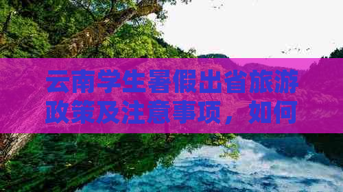 云南学生暑假出省旅游政策及注意事项，如何确保安全有序进行？