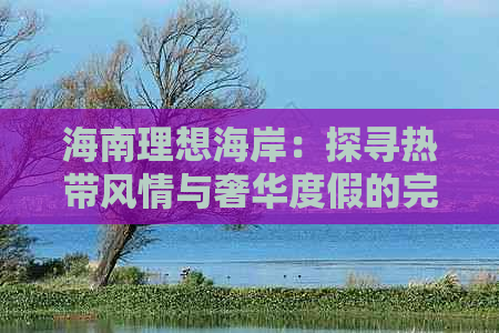 海南理想海岸：探寻热带风情与奢华度假的完美融合