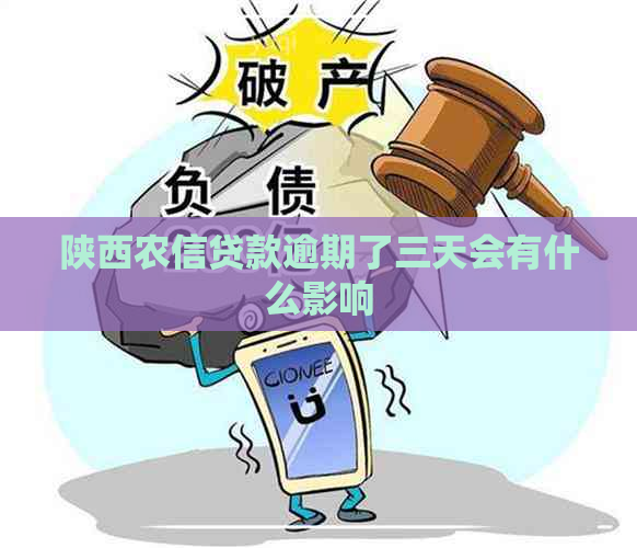 陕西农信贷款逾期了三天会有什么影响