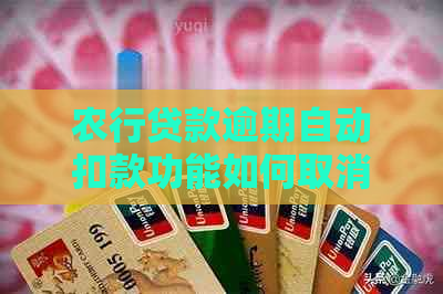 农行贷款逾期自动扣款功能如何取消？