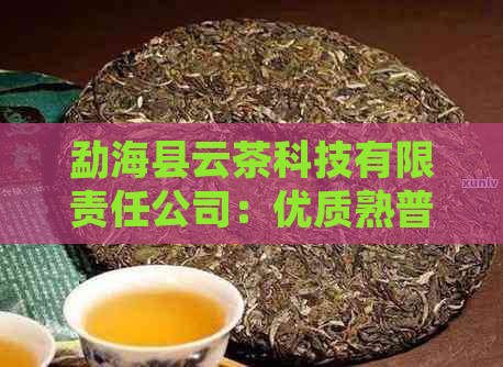 勐海县云茶科技有限责任公司：优质熟普洱茶，品质与口感的完美结合