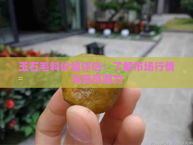 玉石毛料价值评估：了解市场行情与投资潜力