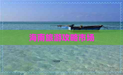 海南旅游攻略市场