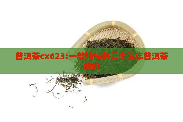 普洱茶cx623:一款独特的云南陈年普洱茶体验