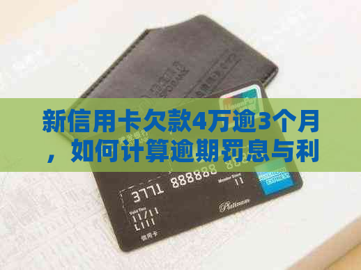 新信用卡欠款4万逾3个月，如何计算逾期罚息与利息？