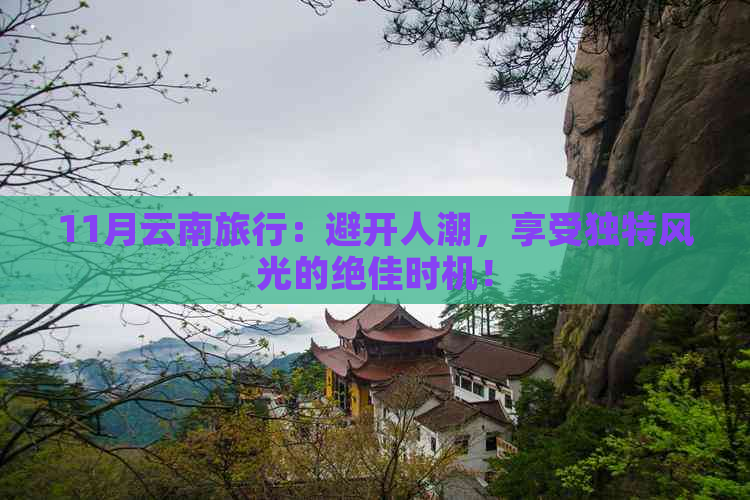 11月云南旅行：避开人潮，享受独特风光的绝佳时机！