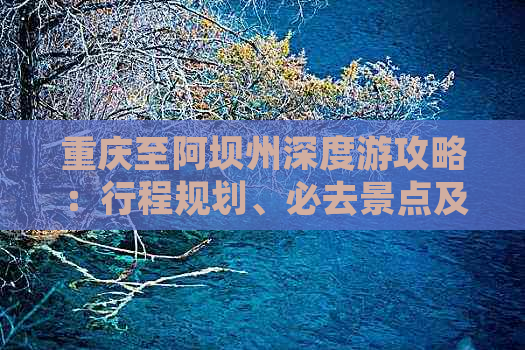 重庆至阿坝州深度游攻略：行程规划、必去景点及实用贴士全解析