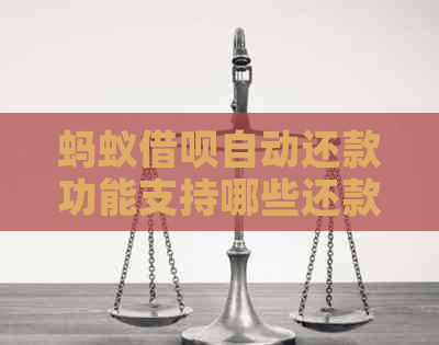 蚂蚁借呗自动还款功能支持哪些还款方式？无法自动还款的原因与解决办法