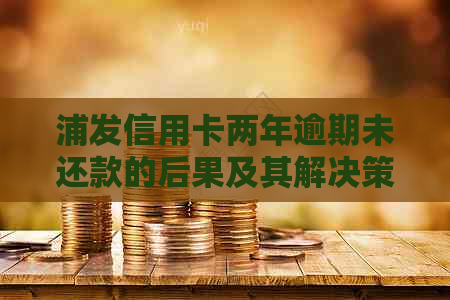 浦发信用卡两年逾期未还款的后果及其解决策略