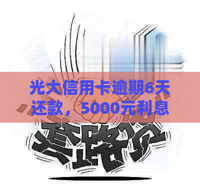 光大信用卡逾期6天还款，5000元利息计算方式及可能影响分析