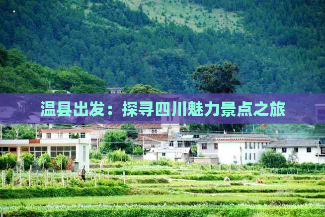 温县出发：探寻四川魅力景点之旅