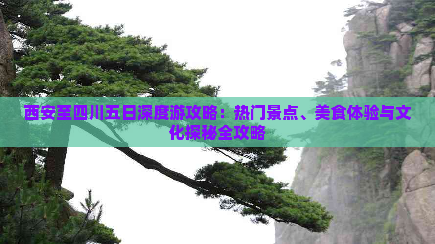 西安至四川五日深度游攻略：热门景点、美食体验与文化探秘全攻略