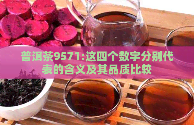 普洱茶9571:这四个数字分别代表的含义及其品质比较