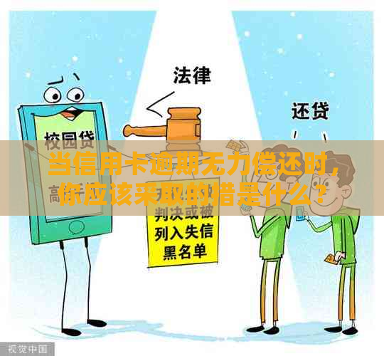 当信用卡逾期无力偿还时，你应该采取的措是什么？