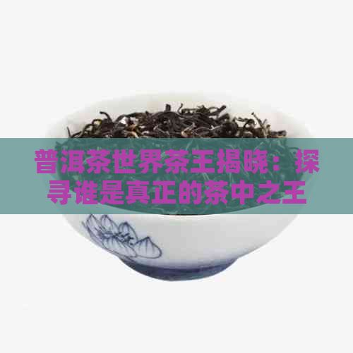 普洱茶世界茶王揭晓：探寻谁是真正的茶中之王？