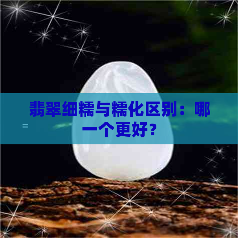 翡翠细糯与糯化区别：哪一个更好？