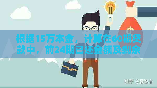 根据15万本金，计算在60期贷款中，前24期已还金额及剩余还款计划详解